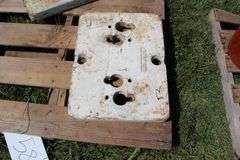 (2) Oliver Slab Tractor Weights