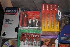 VHS Tapes, DVDs, Cassette Tapes, Audio Tape Reels, and Misc.