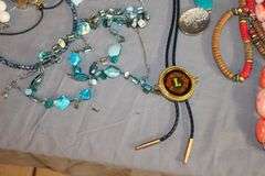 Gorget Necklaces, Necklaces, Bracelets, Bolo Tie, Shirt Pins, and Misc. Costume Jewelry