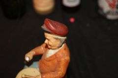 Drummer Figurine, Coasters, Soda Cans, and Misc. Glass Bottles