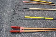 Pitch Forks, Post Hole Digger, Floor Scraper, Frog Gig, and Misc.