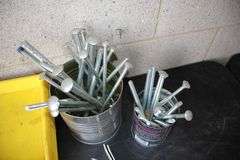 Nails, Bolts, Plastic Trays, Carriage Bolts, and Lag Screws