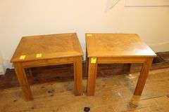 (2) Wooden End Tables