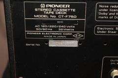 (2) Sansui SP-X7700 Speakers, (2) Pioneer CS-822 Speakers, Pioneer Stereo Cassette Deck, Technics Stereo Receiver, Integra Stereo System, Technics Stereo Cassette Deck, and Panasonic Audio Timer