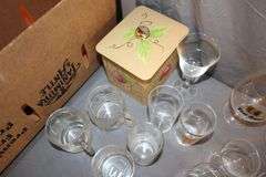 Turkey Platter, Glass Serving Plates, Microwave Turntable, Margarita Glasses, Pizza Pan, and Misc. Glasses