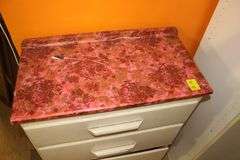 (2) 2-Door Wooden Storage Cabinets and 4-Drawer Chest of Drawers