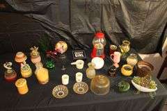 Houston's Gumball Machine, Glass Candy Dishes, Globe, Candles, Crafty Girl Sign, and Misc.