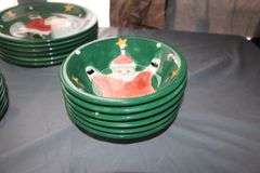 Gibson Santa Claus and Stocking Plates, Saucers, and Bowls