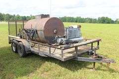 16 Ft. Trailer with Sealmaster Asphalt Sealer Tank and Spraying Agitator