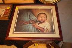 Various Size Frame Prints, Wall Hangings, and Mirror