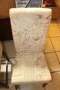 (3) Wing Back Cushioned Bar Stools, and High Back Cushioned Chair with Pillow