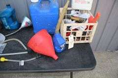 Lubricants, Funnels, Syphon Hoses, Anti Freeze Testers, and Jug