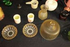 Houston's Gumball Machine, Glass Candy Dishes, Globe, Candles, Crafty Girl Sign, and Misc.