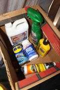 Light Bulbs, Watering Can, Cleaning Wipes, Pressure Washer Concentrate, Glass Cutting Board, Brush, and Misc.