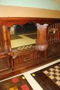72 Inch W Headboard and (2) Folding Checkerboard Tables