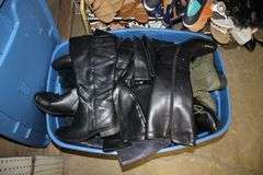 Misc. Womens Dress Shoes and (3) Shoe Racks