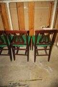(4) Harp Back Folding Chairs and Folding Table