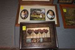 Various Sized Framed Pictures and Wall Hangings
