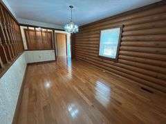PARCEL 1: LOG HOME - BASEMENT - GARAGE - 1.2 ACRES: 487 Quiggins Lane, Leitchfield, KY 42754