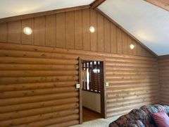 PARCEL 1: LOG HOME - BASEMENT - GARAGE - 1.2 ACRES: 487 Quiggins Lane, Leitchfield, KY 42754