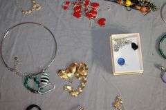 Brooch, Necklaces, Bracelets, Earrings, Shirt Pins, and Misc. Costume Jewelry