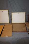 Various Sized Framed Pictures and 2-Tier Shelf