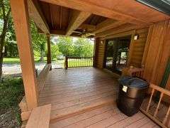 PARCEL 1: LOG HOME - BASEMENT - GARAGE - 1.2 ACRES: 487 Quiggins Lane, Leitchfield, KY 42754