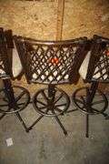 (4) Cushioned High Back Bar Stools