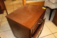 2 Drawer Table and 2 Drawer End Table on Wheels