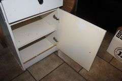 Drop Leaf Wooden Cabinet