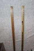 (2) Yard Sticks, Golf Club Grips, Mens Small and Womens Large Golfing Gloves, Peg Board Pegs, Fabric, Claw Hammer, Ribbon, Crafting Supplies, and Misc.