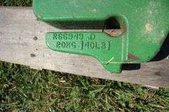 (5) 40 Lb. John Deere Tractor Weights, and (2) 50 Lb. John Deere Rear Wheel Weights
