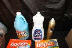 Laundry Detergent, Febreeze, Cleaning Supplies, Dryer Sheets, and Misc.