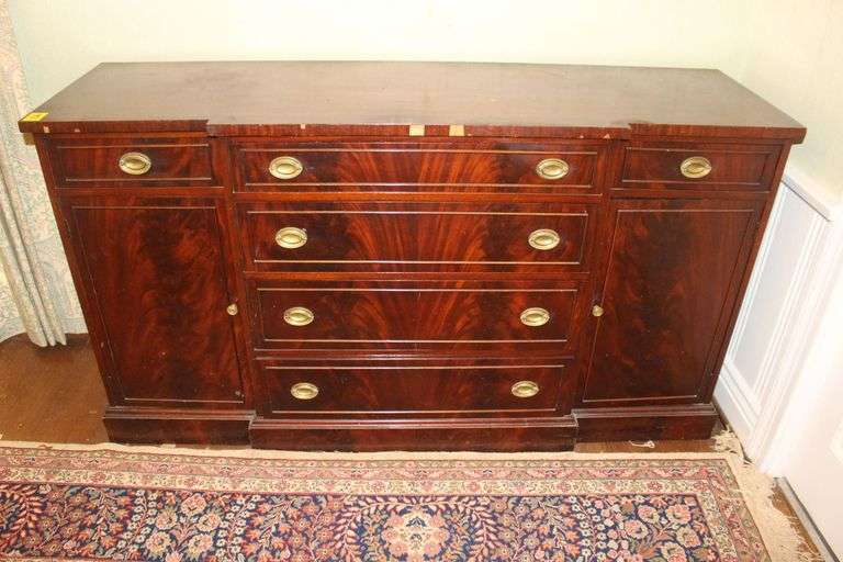 Buffet with (4) Center Drawers, (2) Side Drawers, and (2) Storage Cabinets image