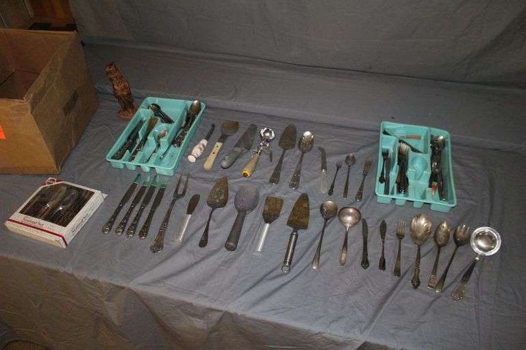 Forks, Spoons, Knives, Nutcracker, Ice Cream Scoop, Utensil Divider, and Misc. Utensils image