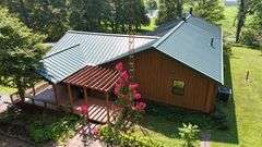 PARCEL 1: LOG HOME - BASEMENT - GARAGE - 1.2 ACRES: 487 Quiggins Lane, Leitchfield, KY 42754