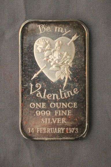 "Be My Valentine" One Ounce .999 Fine Silver