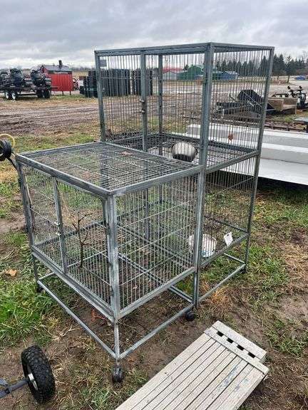(2) Bird cages, row:6