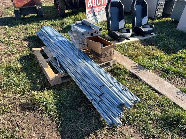Electrical conduit 1/2" appr. 1,200', comes with electrical boxes & misc. hardware, row:3
