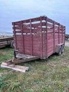 Livestock trailer 6'6" W x 14' L, divider in the middle, under 2500#, row:3