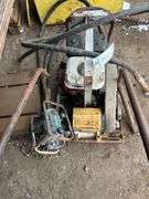 Wacker plate compactor & concrete vibrator, bldg:Green