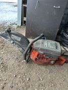 Husqvarna cut off saw, Husqvarna 455 chain saw, (1) Doug & Sam 10" table saw, bldg:Green