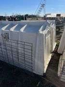 (2) Calf-tel hutches with fence, row:6
