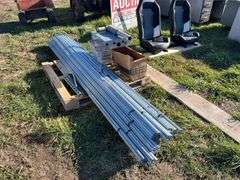 Electrical conduit 1/2" appr. 1,200', comes with electrical boxes & misc. hardware, row:3