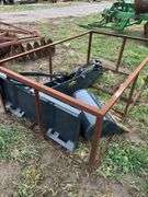 Skid steer quick attach back hoe with 20" bucket, owner states new, row:3