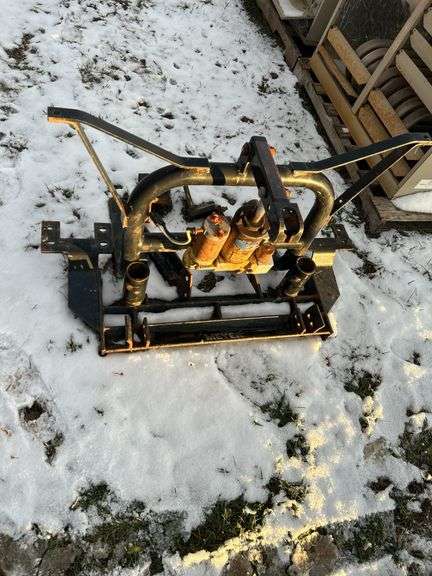 Snow plow hardware/frame with hydraulic pump/motor, row:3