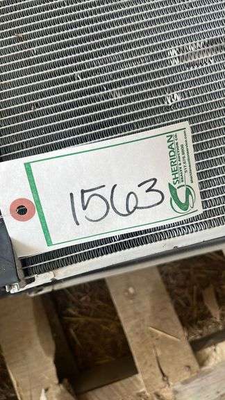 (6) transmission coolers (radiators) with fans, owner states new, bldg:green