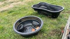 (2) tubs for a water garden, row:10