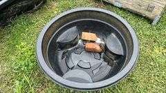 (2) tubs for a water garden, row:10