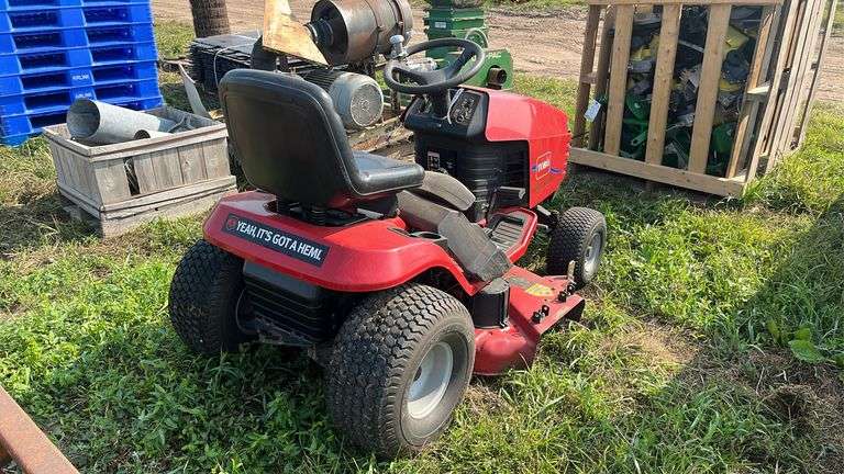 Toro riding mower, row:6